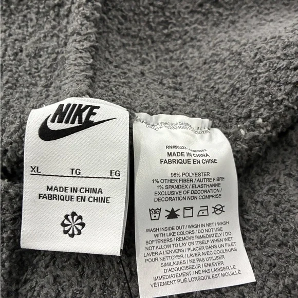 Nike $120 Phoenix Cozy Bouclé Pants Women’s XL High Waisted Wide Leg FD4288-254 - Picture 6 of 9